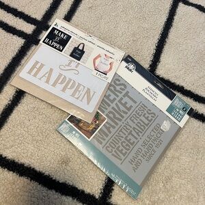 Farmers Market Stencils Set